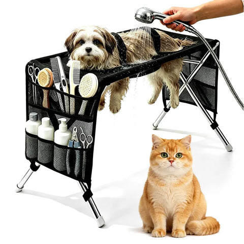 Pet Grooming Hammock with Stainless Steel Stand