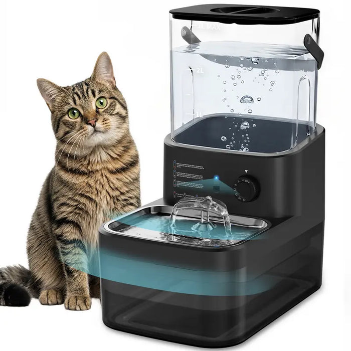 3L Cordless Filterless Water Fountain for Cats & Small Dogs