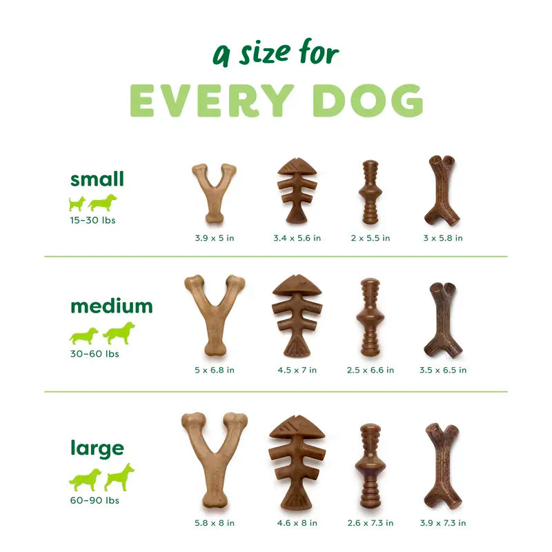 Benebone Durable Dog Chew Toy Limited Edition Venison Chew Collection (4-Pack)