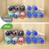 spospo Water Bottle Organizer for Cabinet, Water Bottle Storage Organizer, 2 Packs Water Bottle Storage Rack, Water Bottle Holder for Cabinet, Stackable Water Bottle Storage Rack