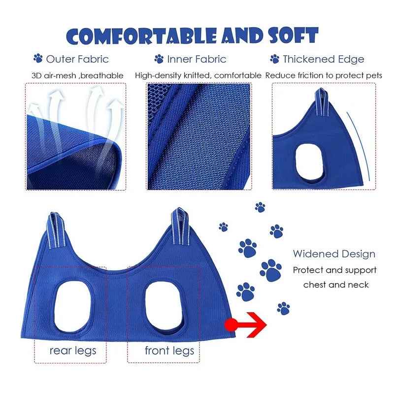 Pet grooming hammock