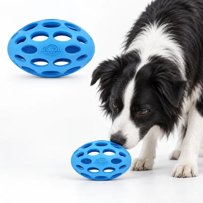Fruit Print Squeaky Rubber Dog Ball