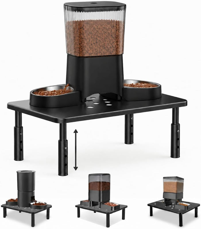 Raised Automatic Cat Feeder Stand – 3 Heights