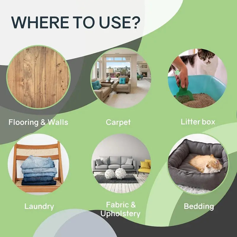 Cat Odor-Off Concentrate Pet Smell Odor Eliminator Bundle – Cat Odor Remover Concentrate for Pet Urine, Fresh or Original Scent 3 Piece Kit