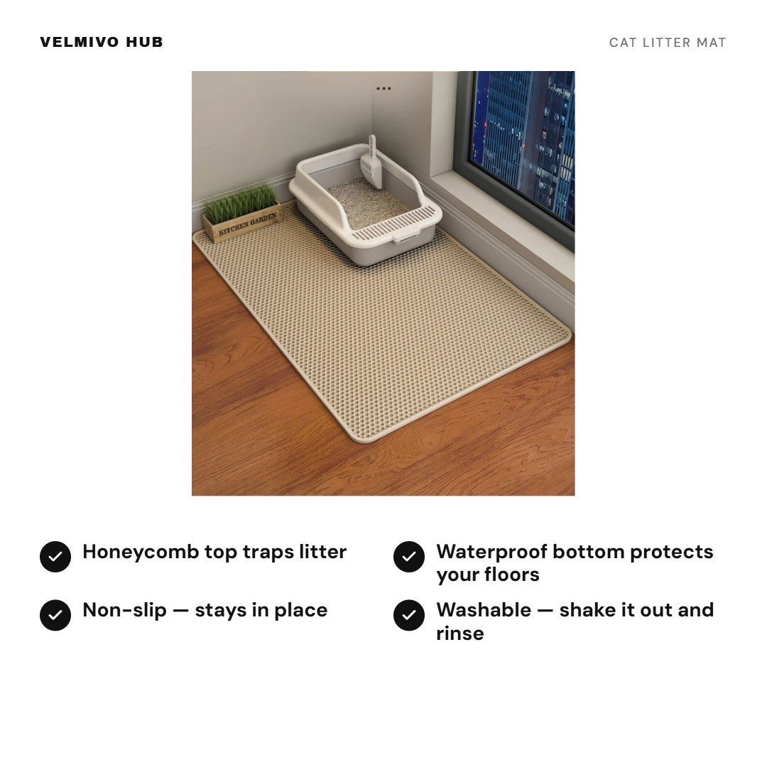 Cat litter mat benefits