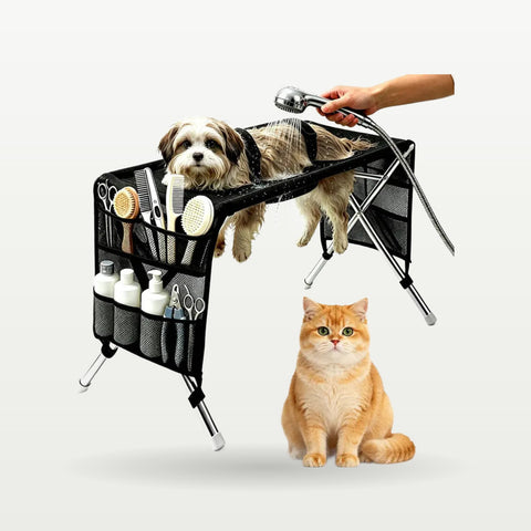 Pet Grooming Hammock with Stainless Steel Stand
