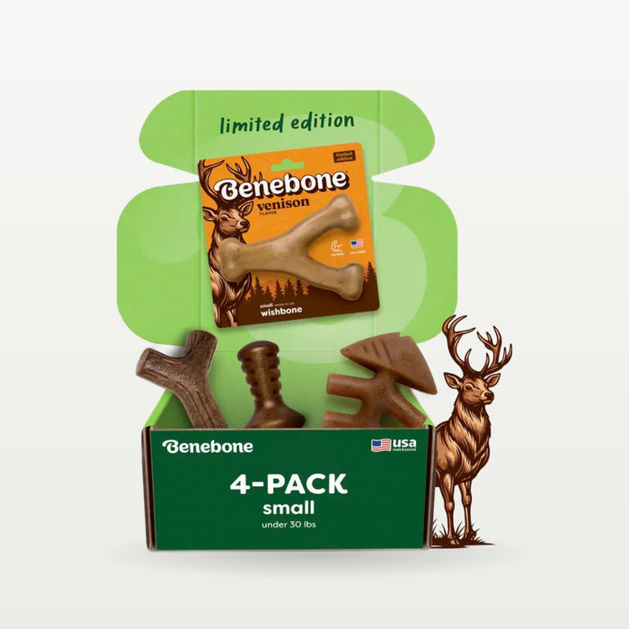 Benebone Limited Edition Venison Chew Collection (4-Pack)